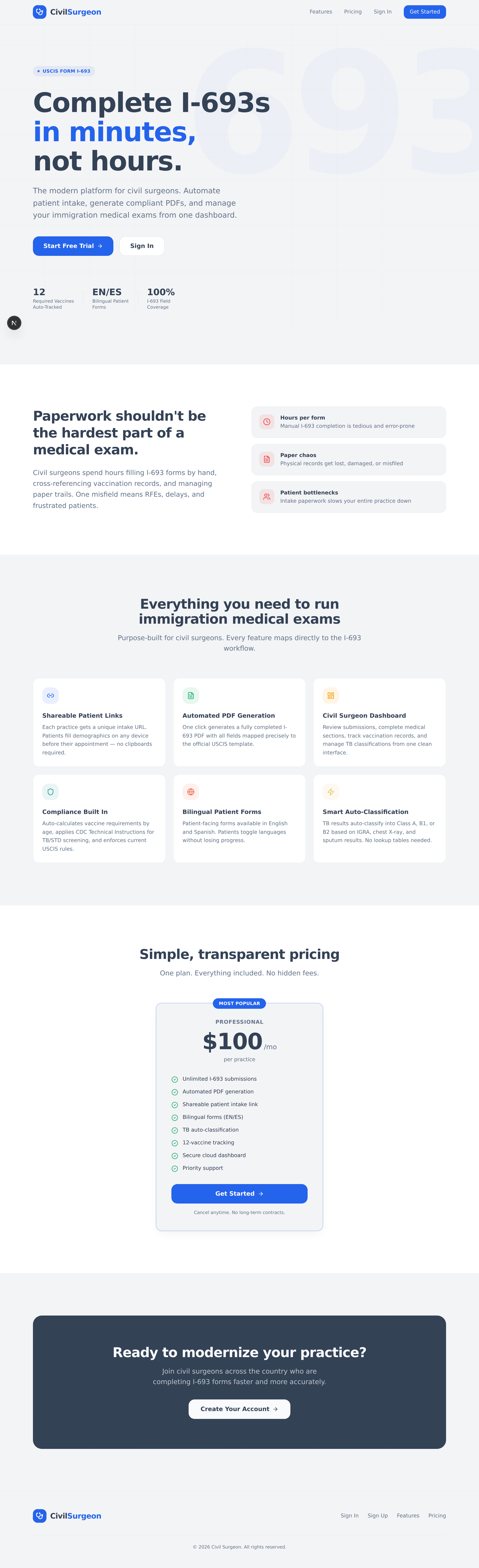 The Civil Surgeon home page